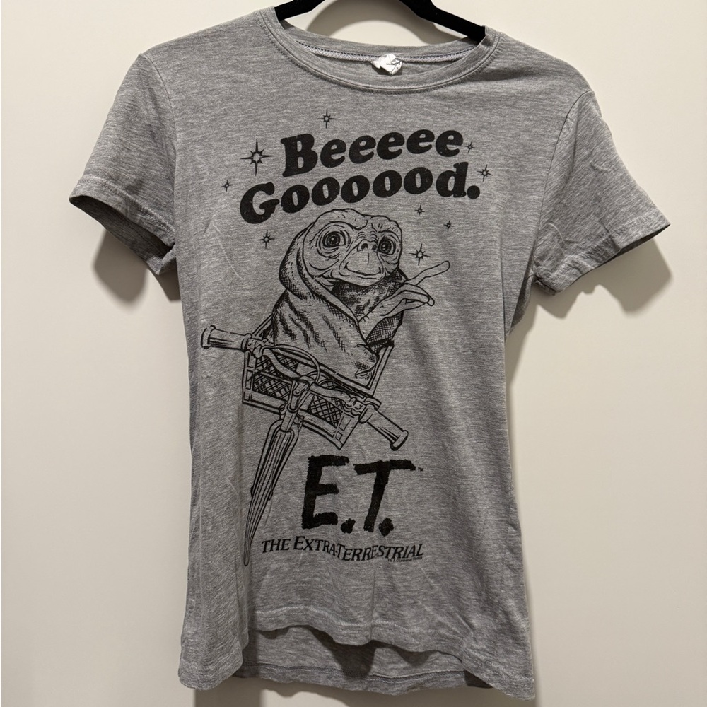 E.T. Graphic Tee "Beeeee Goooood." - Grey